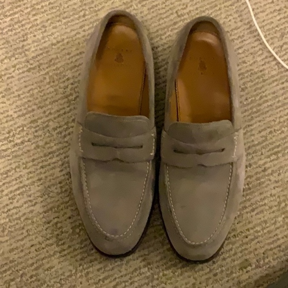Robert Talbots grey suede loafers